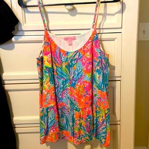 Lilly Pulitzer Loose Peplum Tank